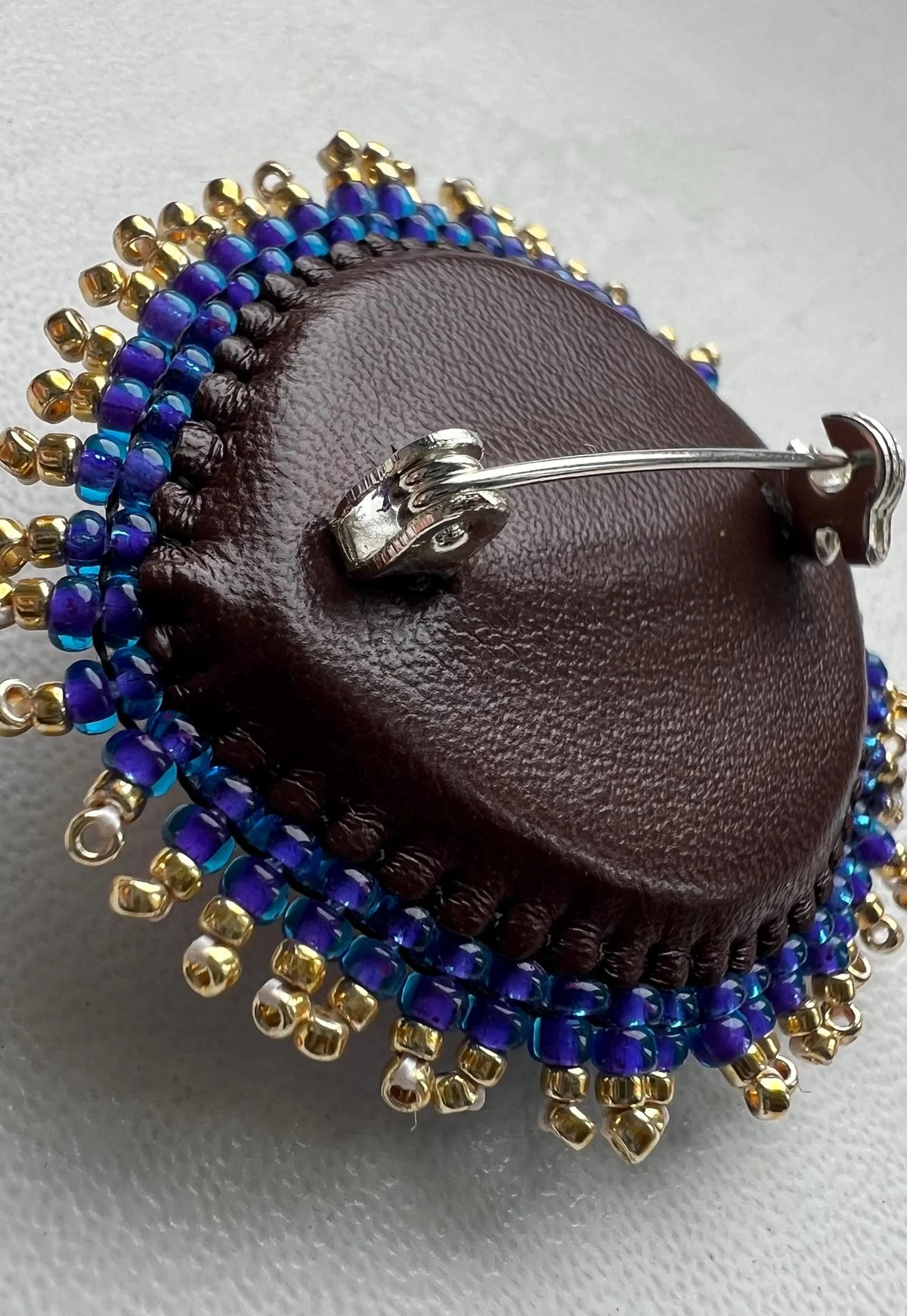 Purple Blue Third Eye Brooch