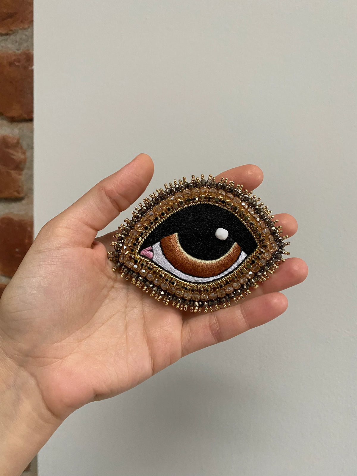 Big Evil Eye Brooch