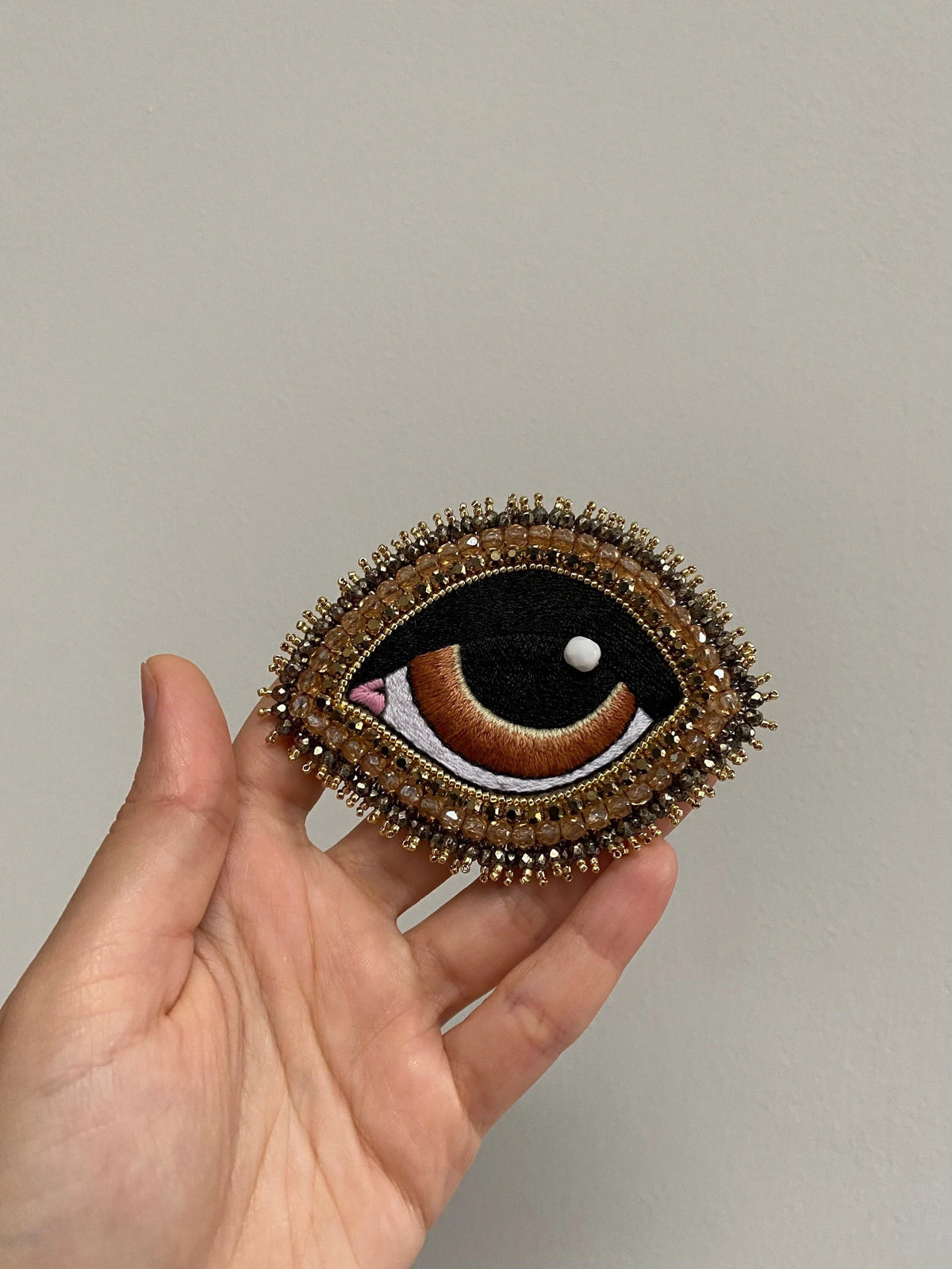 Big Evil Eye Brooch