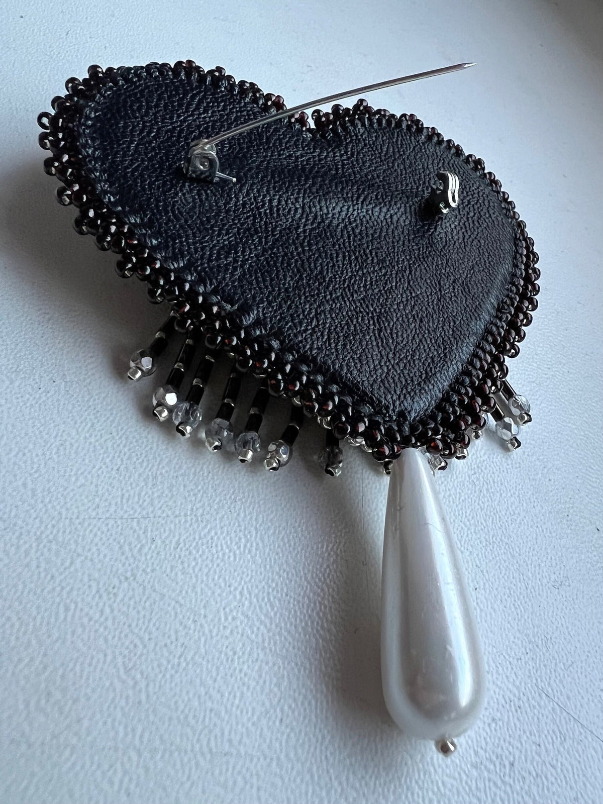 Evil Eye Heart Shaped Brooch