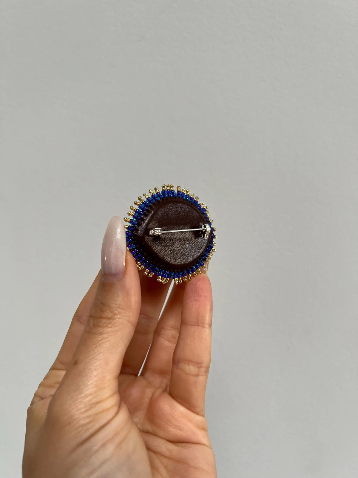 Purple Blue Third Eye Brooch