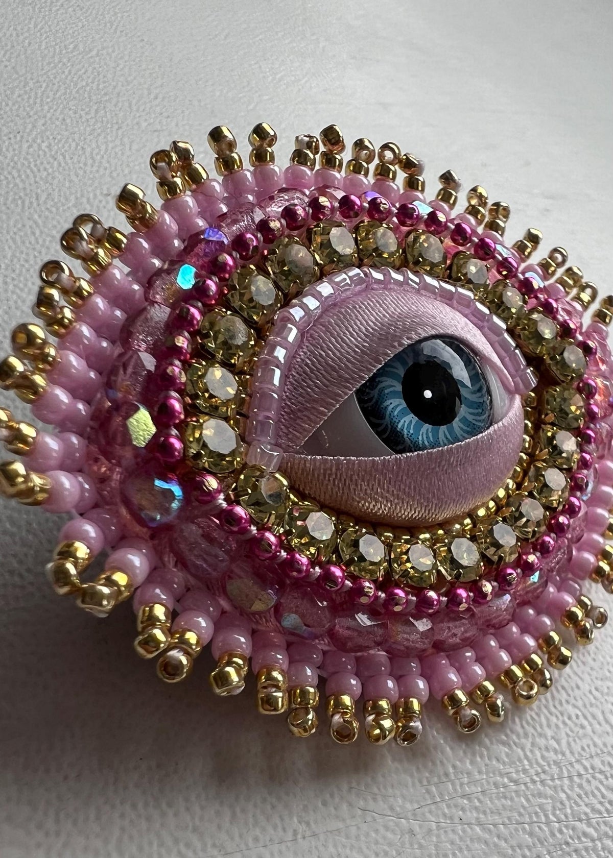 Third Eye Pink Brooch