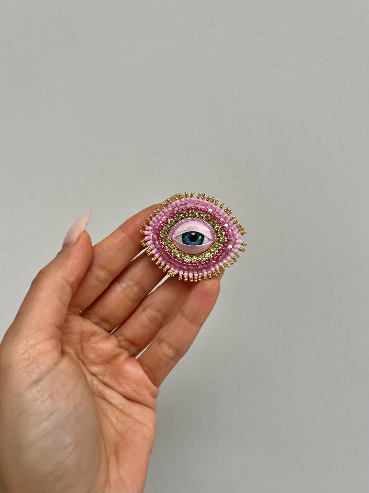 Third Eye Pink Brooch