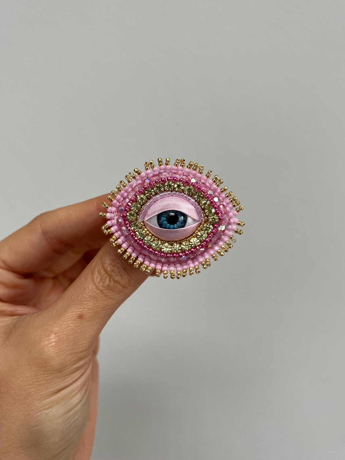 Third Eye Pink Brooch